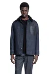 Fendi Man Blue Jackets In Blue
