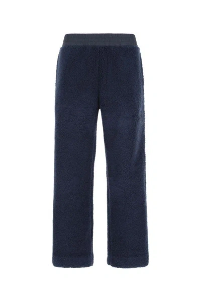 Fendi Straight Leg High Waist Track Pants In Blue