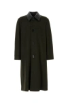 Fendi Wool And Alpaca Single-breasted Coat In Green