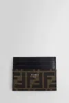 Fendi Cardholder Wallets Black In Brown