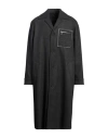 Fendi Single-breasted Cashmere Coat In Grey