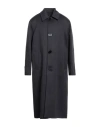 Fendi Blue Double Wool Coat In Blue