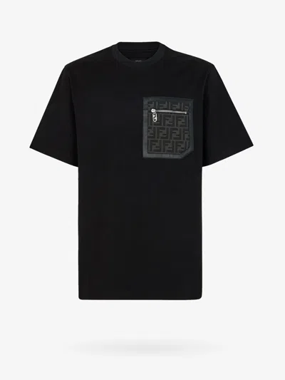 Fendi Man  Man Black T-shirts