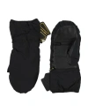 Fendi Man Gloves Black Size L Polyamide, Elastane, Polyurethane Resin, Goat Skin In Black