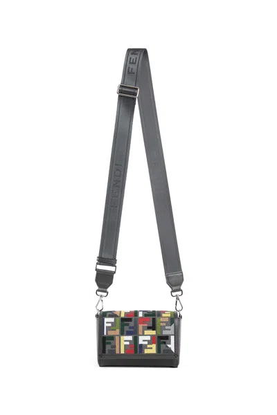 FENDI MAN GREY CROSSBODY BAGS