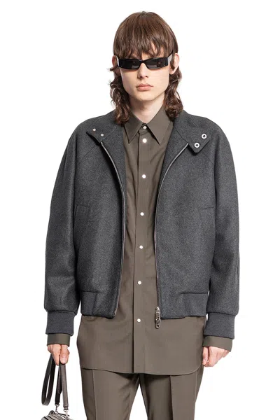 Fendi Man Grey Jackets