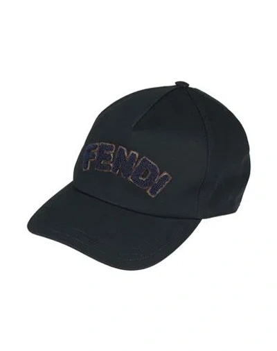 Fendi Man Hat Black Size Onesize Cotton