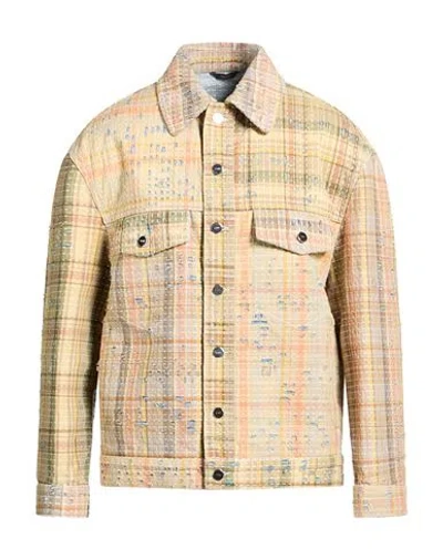 Fendi Man Jacket Beige Size 40 Cotton In Neutral