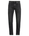 Fendi Man Pants Midnight Blue Size 30w-34l Cotton, Elastane In Black