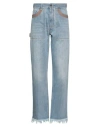 Fendi Man Jeans Blue Size 32w-34l Cotton In Blue