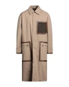 Fendi Logo Monogram Reversible Trench Coat In Beige