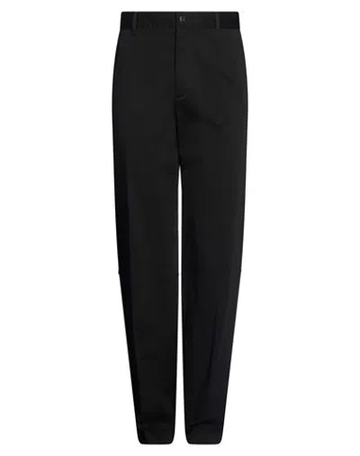 Fendi Man Pants Black Size 36 Cotton, Elastane
