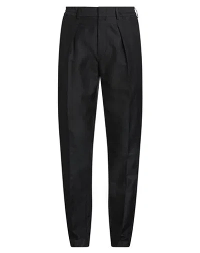 Fendi Man Pants Black Size 38 Cotton, Hemp, Polyester