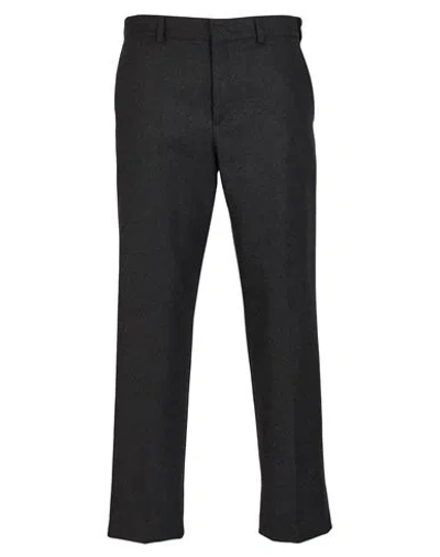 Fendi Man Pants Charcoal Size 34 Cashmere, Elastane