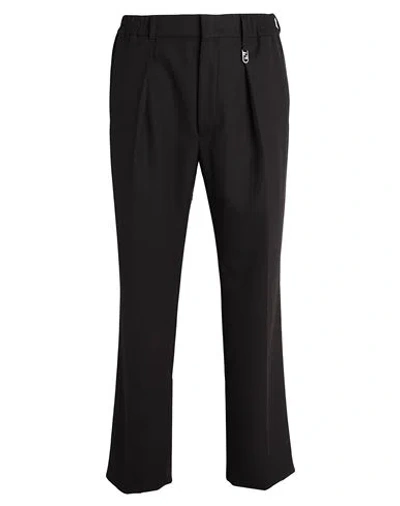Fendi Man Pants Dark Brown Size 34 Polyester, Virgin Wool