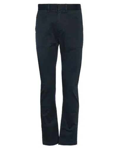 Fendi Man Pants Midnight Blue Size 30w-34l Cotton, Elastane