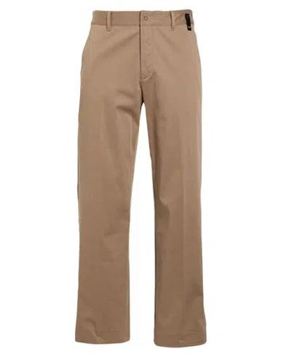 Fendi Man Pants Taupe Size 32 Cotton, Elastane In Grey
