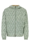 FENDI FENDI MAN PRINTED NYLON REVERSIBLE WINDBREAKER