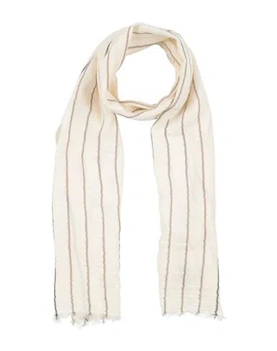 Fendi Man Scarf Cream Size - Cotton In White