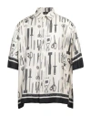 Fendi Multicolor Tools Print Shirt In White