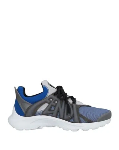 Fendi Man Sneakers Bright Blue Size 7 Textile Fibers, Synthetisches Material
