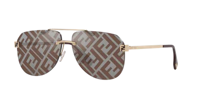 Fendi Man Sunglass  Sky Fe40115u In Brown