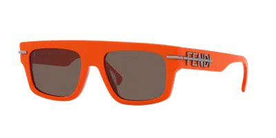 Fendi Man Sunglass Graphy In Brown
