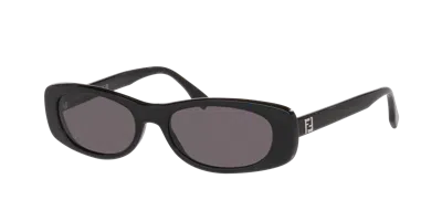 Fendi Man Sunglass Ff Squared Fe40183i In Black