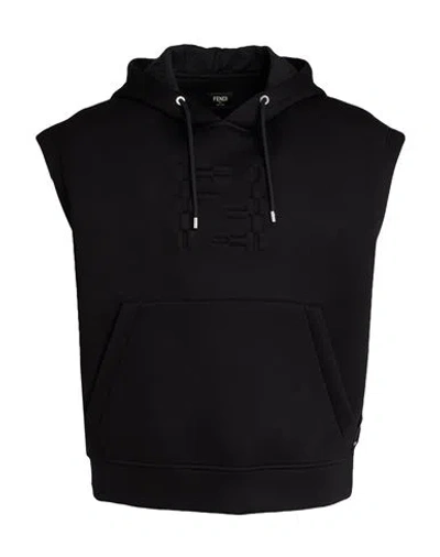 Fendi Man Sweatshirt Black Size M Viscose