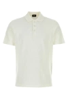 Fendi Ribbed Collar Short Sleeves Polo Shirt In White