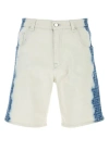 Fendi 'denim Fade Bermuda Shorts With In White