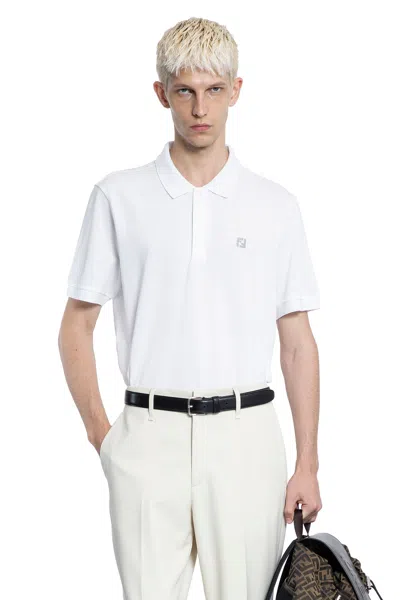 Fendi Man White T-shirts & Tank Tops