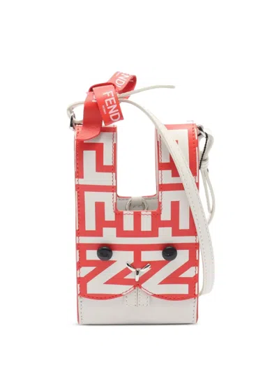 Pre-owned Fendi × Marc Jacobs 2010s Mini Bustina Bunny Handbag In Red