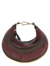 Fendi Maroon Graphy Mini Crossbody Bag In Burgundy