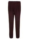 Fendi Men's Wool Blend Pant In Maroon