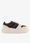 Fendi Women Multicolor Suede And Fabric Match Sneakers In Multi