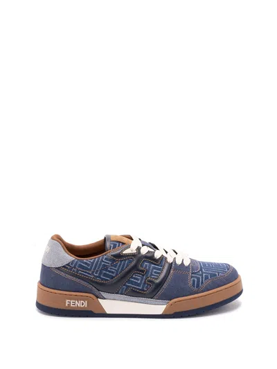 FENDI MATCH` DENIM SNEAKERS