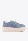 Fendi Low-top Sneakers With Contrast Stitching And Platform Sole