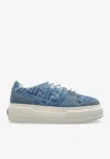 Fendi Low-top Sneakers With Contrast Stitching And Platform Sole