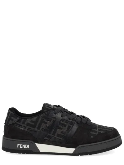 Fendi Luxurious Leather Sneakers For Modern Men In Black