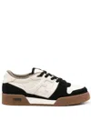 Fendi Match Leather And Suede Low Top Sneakers Shoes In Multi