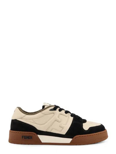 Fendi Match Leather Low-top Sneakers In Multi