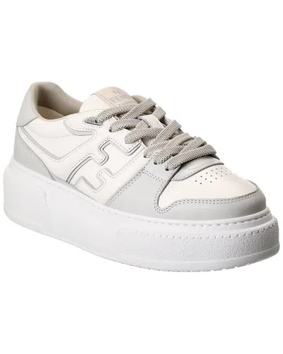 Fendi Match Platform Logo Sneakers In White