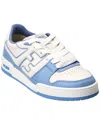 Fendi Flat Sole Calfskin Paneled Sneakers In Multi
