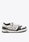 Fendi Leather Sneakers With Ff Lateral Logo In Multi