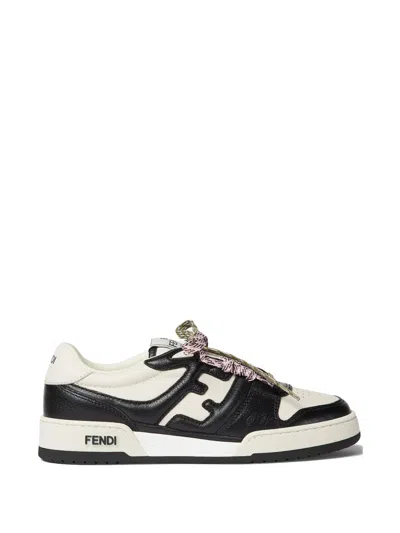 Fendi Match Logo-detail Sneakers In Black