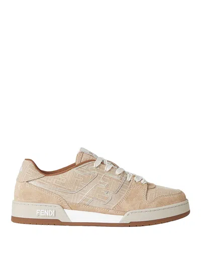 Fendi Match Low Top Sneakers In Jacquard Ff In Multi