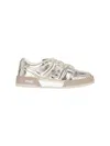 Fendi Women's Match Nappa Laminata+ric.logo Sneaker In Light Gold