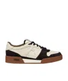 Fendi Men Low Top Sneaker In Calfskin With Logo In Multi