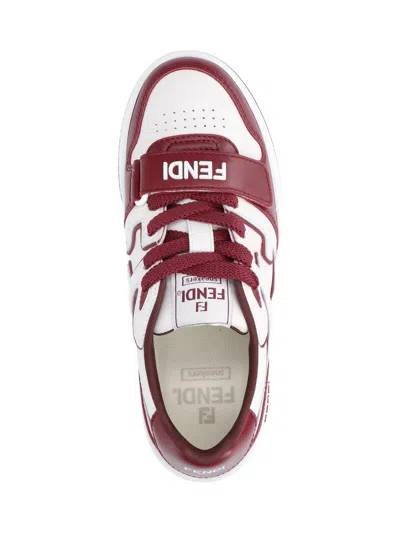 Fendi Match Low-top Sneakers In Red